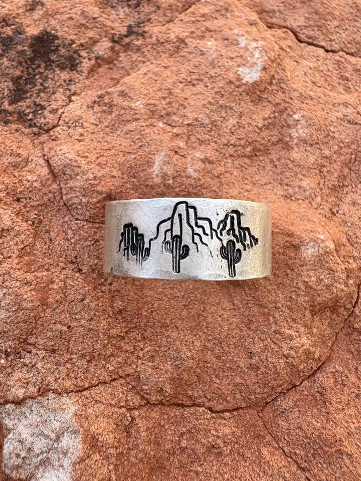 Stamped Adjustable Rings for wholesale by MPE Designs