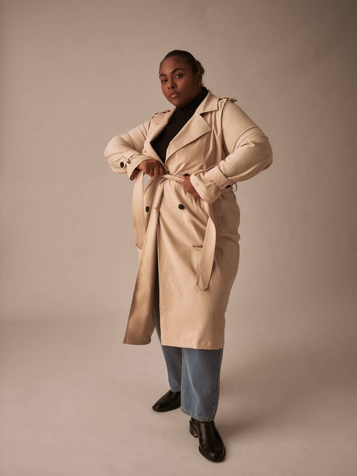 Henning x US Park Soft Trench - Smoke for wholesale by Universal Standard