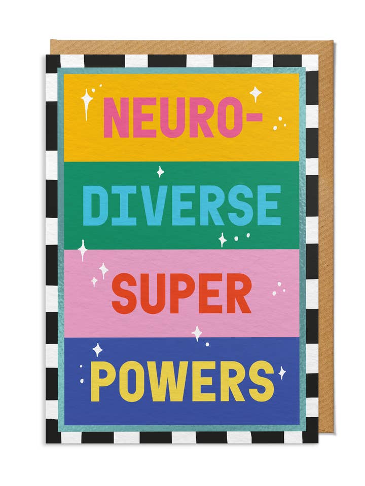 Encouragement Card — "Neurodiverse Super Powers" for wholesale by SANDERS DE ROEPER
