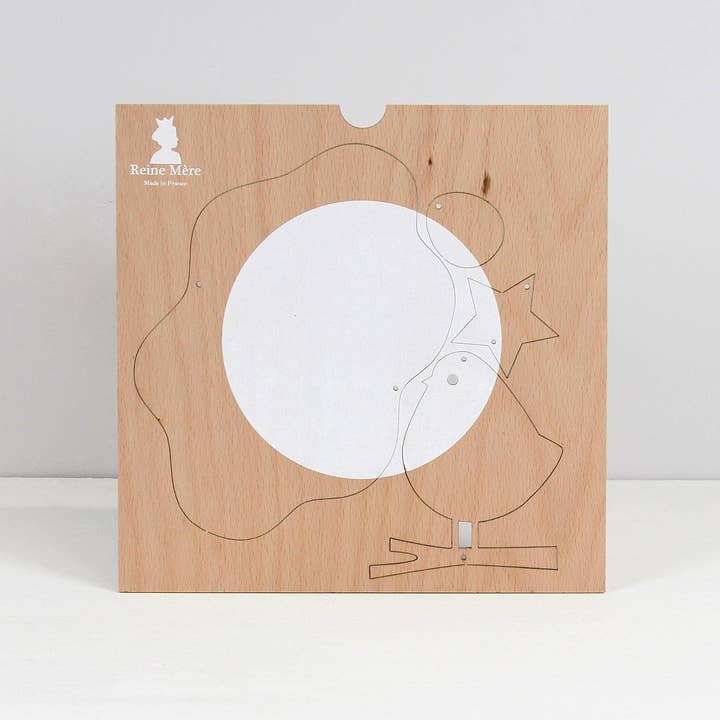 Reine Mère – Móbile de berço por atacado – O Pássaro e a Nuvem - móbile em madeira de faia multicamadas2