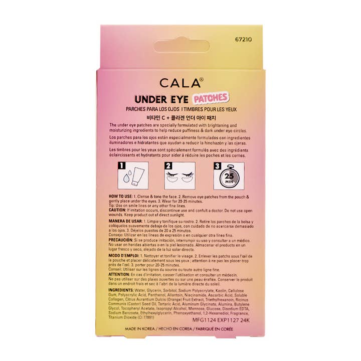 PINEAPPLE Beauty - Wholesale Eye Treatment Mask - CALA 67210 Vitamin C 5 Pairs Under Eye Patch Set - 6set2