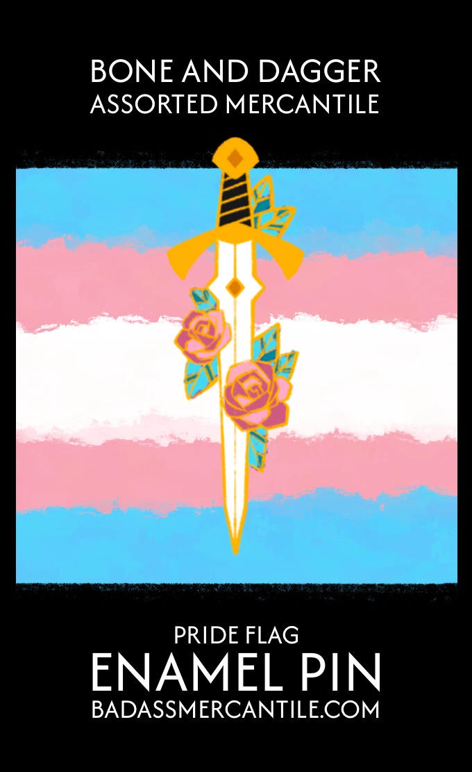 Bone and Dagger Assorted Mercantile - Wholesale Lapel Pin/Button - Pride Sword Enamel Pin1