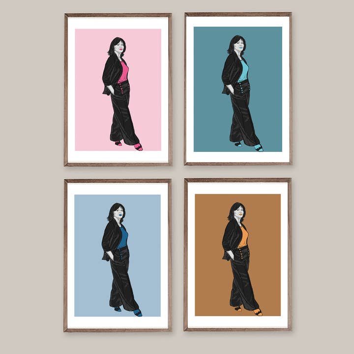 Joanna Lumley | Inspirational Woman for wholesale by Melanie J Chambers Illustrations