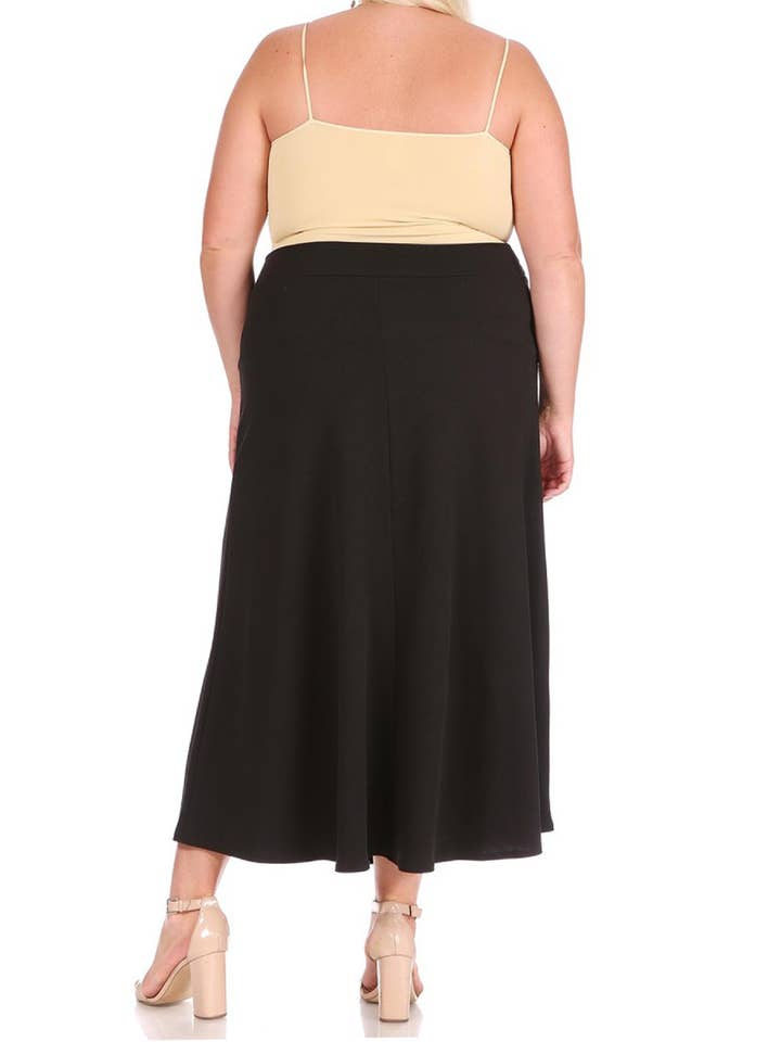 MOA COLLECTION – Saia - Mulher por atacado – Saia Longa Plus Size Flare Linha A para Mulher26