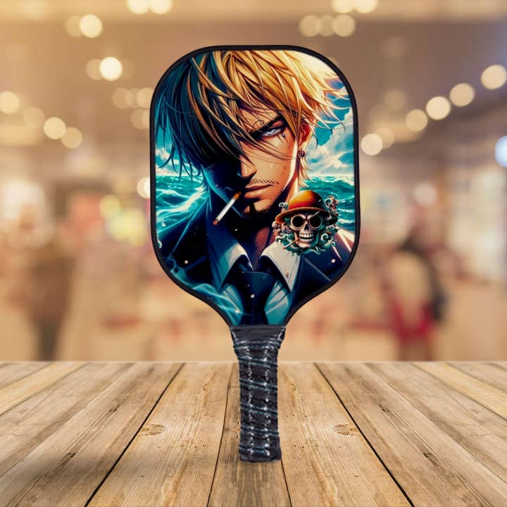 One Piece 2.0 - Sanji - Raquette de pickleball pour la vente par The Mad Pickler