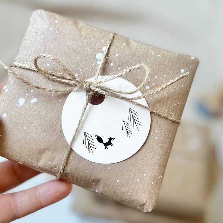 Timbro Natale | Timbro Volpe & Alberi di Natale | Natalizio per la vendita all'ingrosso da parte di Der kleine Sperling