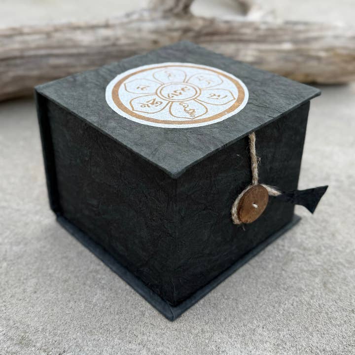 Lungta Imports - Wholesale Meditation Supplies - Tibetan Complete Singing Bowl Gift Box Set with OM Mani Padme Hum Etched Bowl8