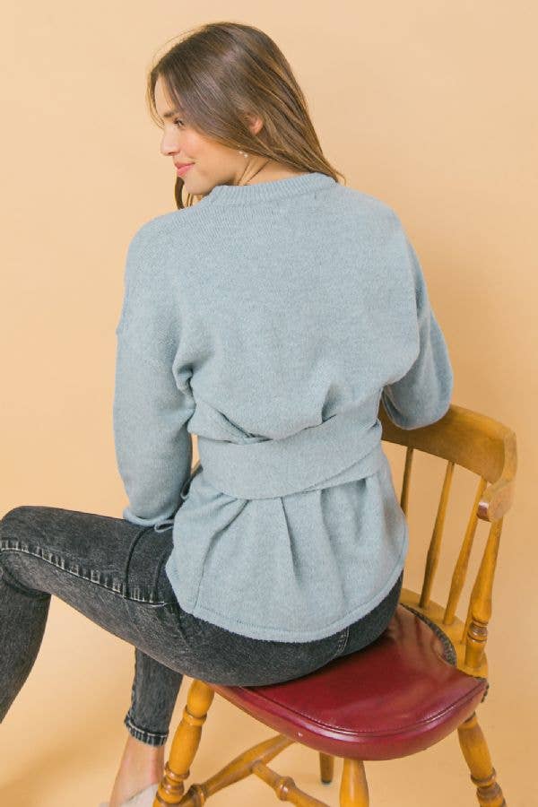 HELLBLAU Ein Soft-Touch-Pullover - ISW4929 für den Großhandel auf Faire4