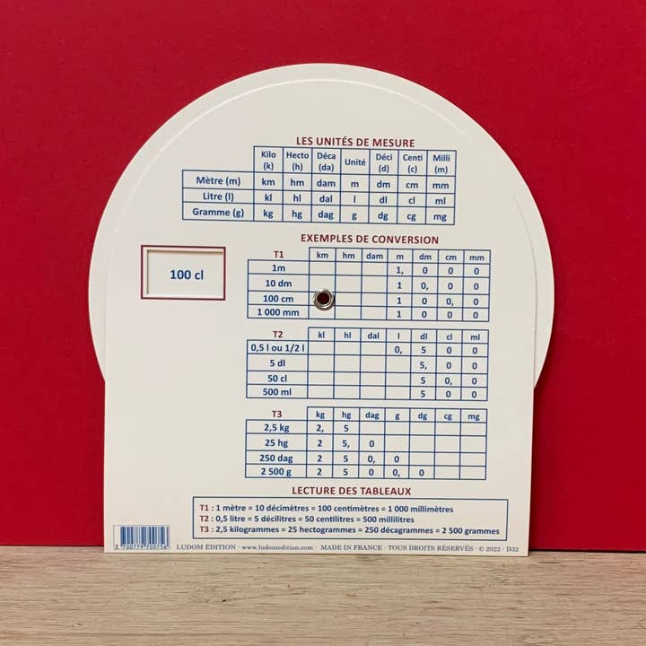 LUDOM EDITION - Venta al por mayor Tarjetas de aprendizaje - Niños y bebés - Disco de medidas con respuestas al dorso - Cocina1