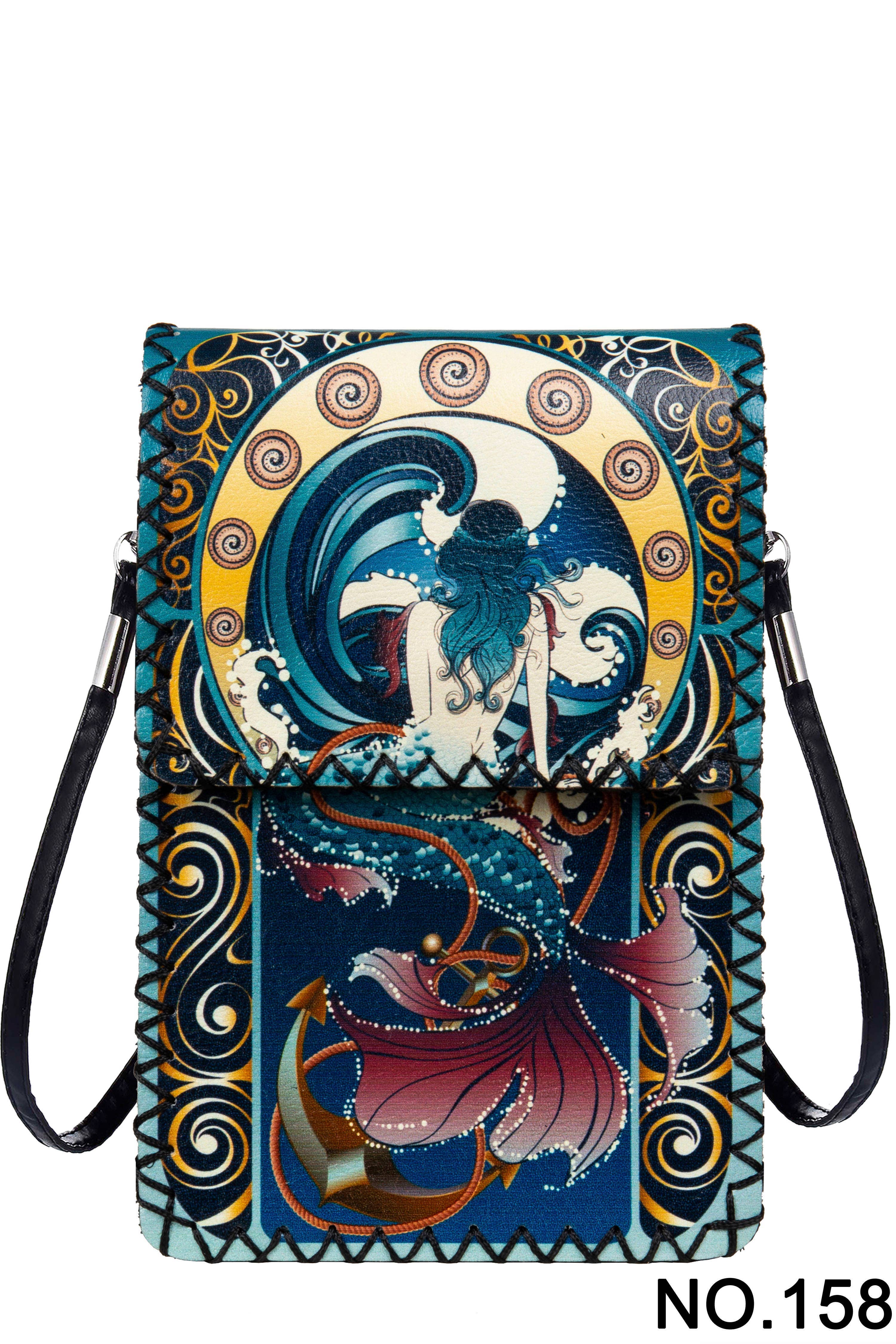 Blu Tracolla con stampa a sirena HB0580 - NO.158 in vendita all'ingrosso su Faire1