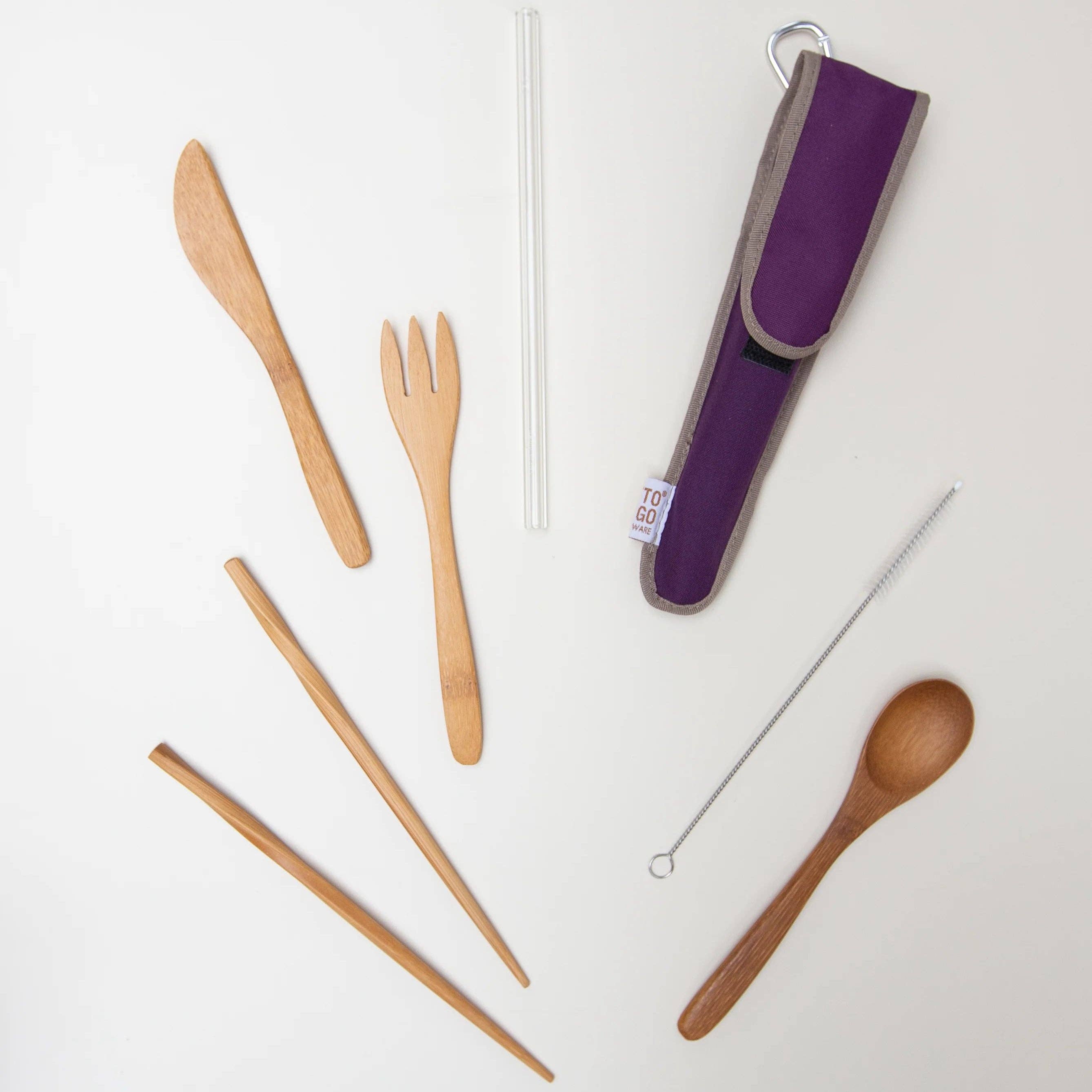 ChicoBag & To-Go Ware - Wholesale Assorted Cutlery Set - To-Go Ware Utensil Set with Glass Straw - Special Edition3