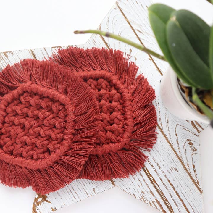 tightyknots – Großhandel Untersetzer – Makramee-Untersetzer, Makramee, Boho-Dekoration