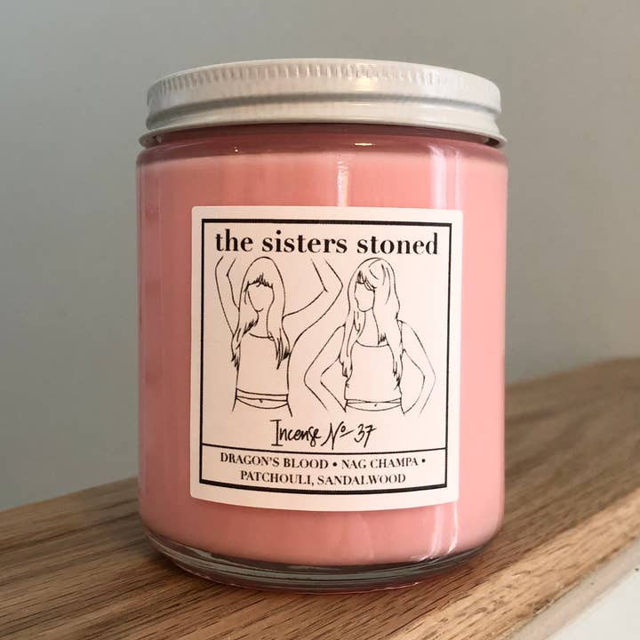 Incense No. 37 Soy Single Wick Candle for wholesale by The Sisters Stoned