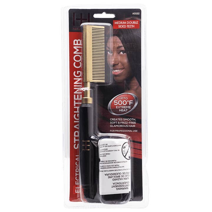 Annie International, Inc. - Wholesale Straightener/Flat Iron - Hot & Hotter Electric Straightening Comb Medium Double Sided