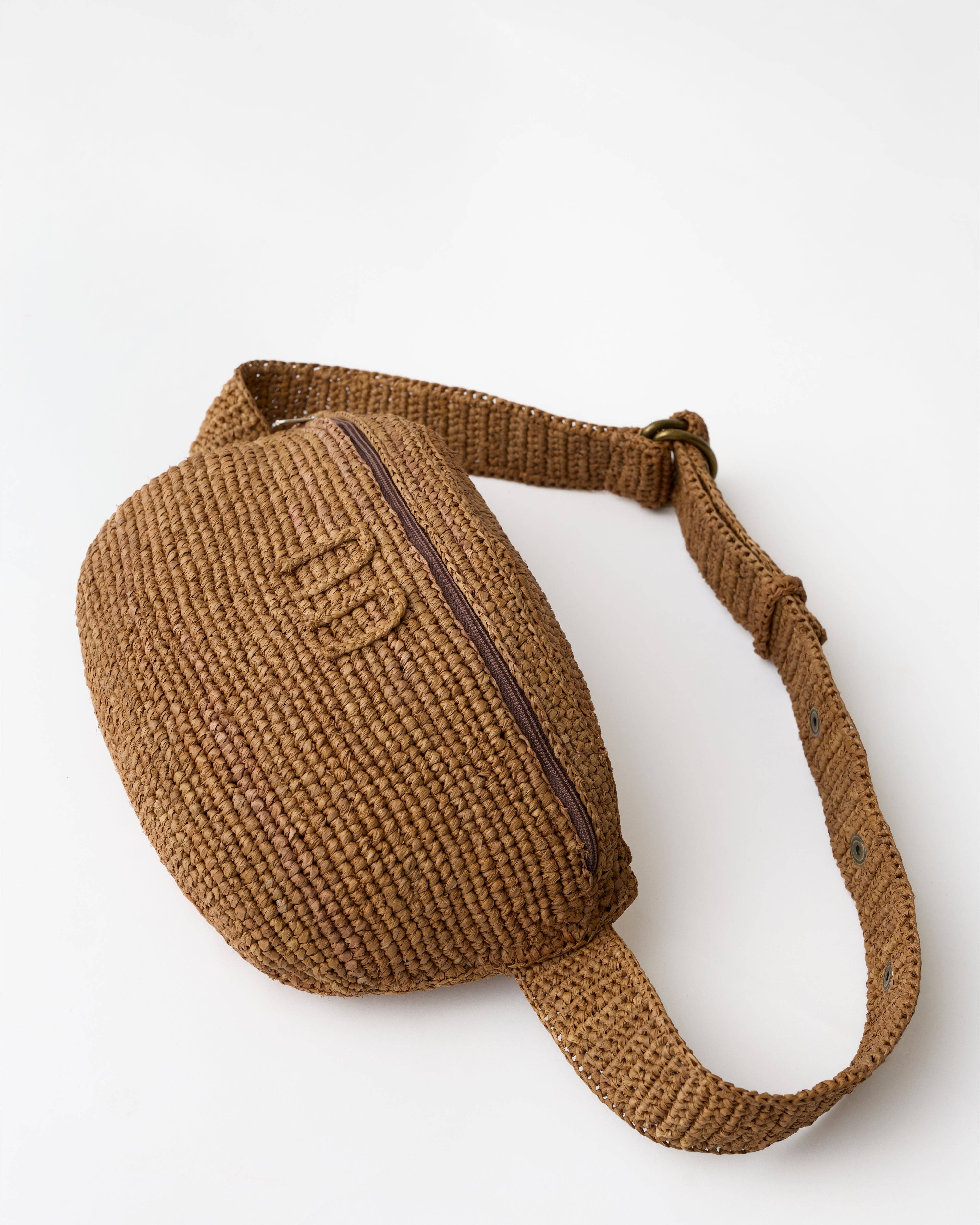 JELYNNE - Wholesale Belt Bag - Women's - Raffia Belt Bag5