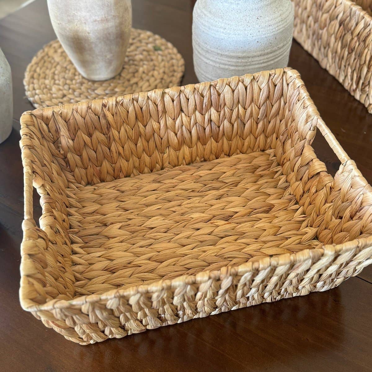 Collins Painting & Design - Wholesale Basket - WG-1008 - Water Hyacinth Storage Basket0