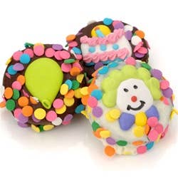 Cookie sandwich decorado de aniversário - Envolvido individualmente por atacado de Lady Fortunes Inc