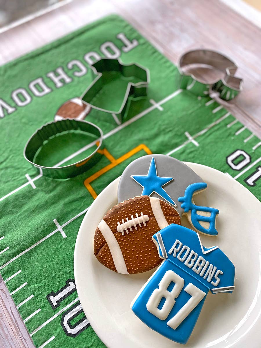 R&M International - Vente Emporte-pièce - Lot de 3 emporte-pièces en forme de football, cartonnés1