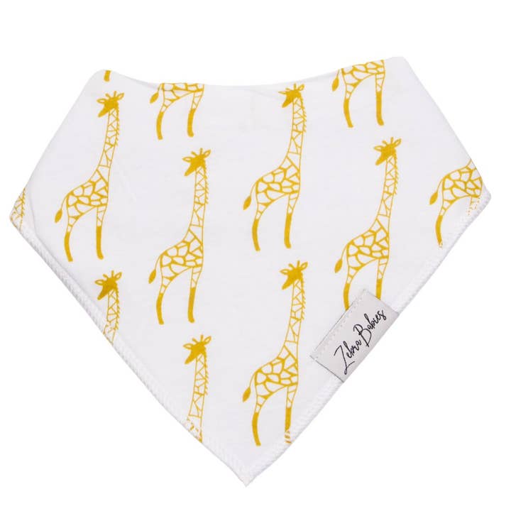 Dribble Bib Bandana Bib - Giraffe for wholesale by Zebra Babies