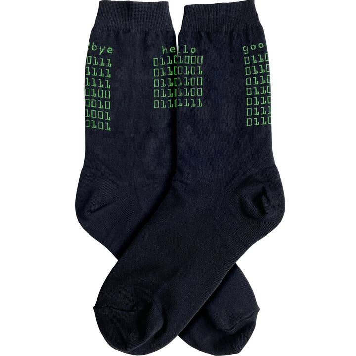 Binary Code Women's Socks for wholesale by Foot Traffic Socks