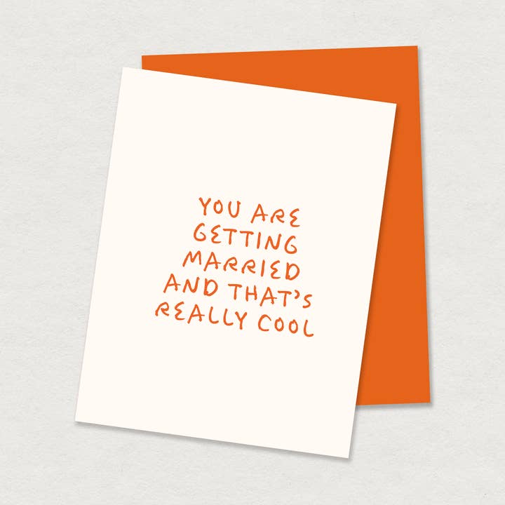 you are getting married greeting card for wholesale by Gab Art & Design