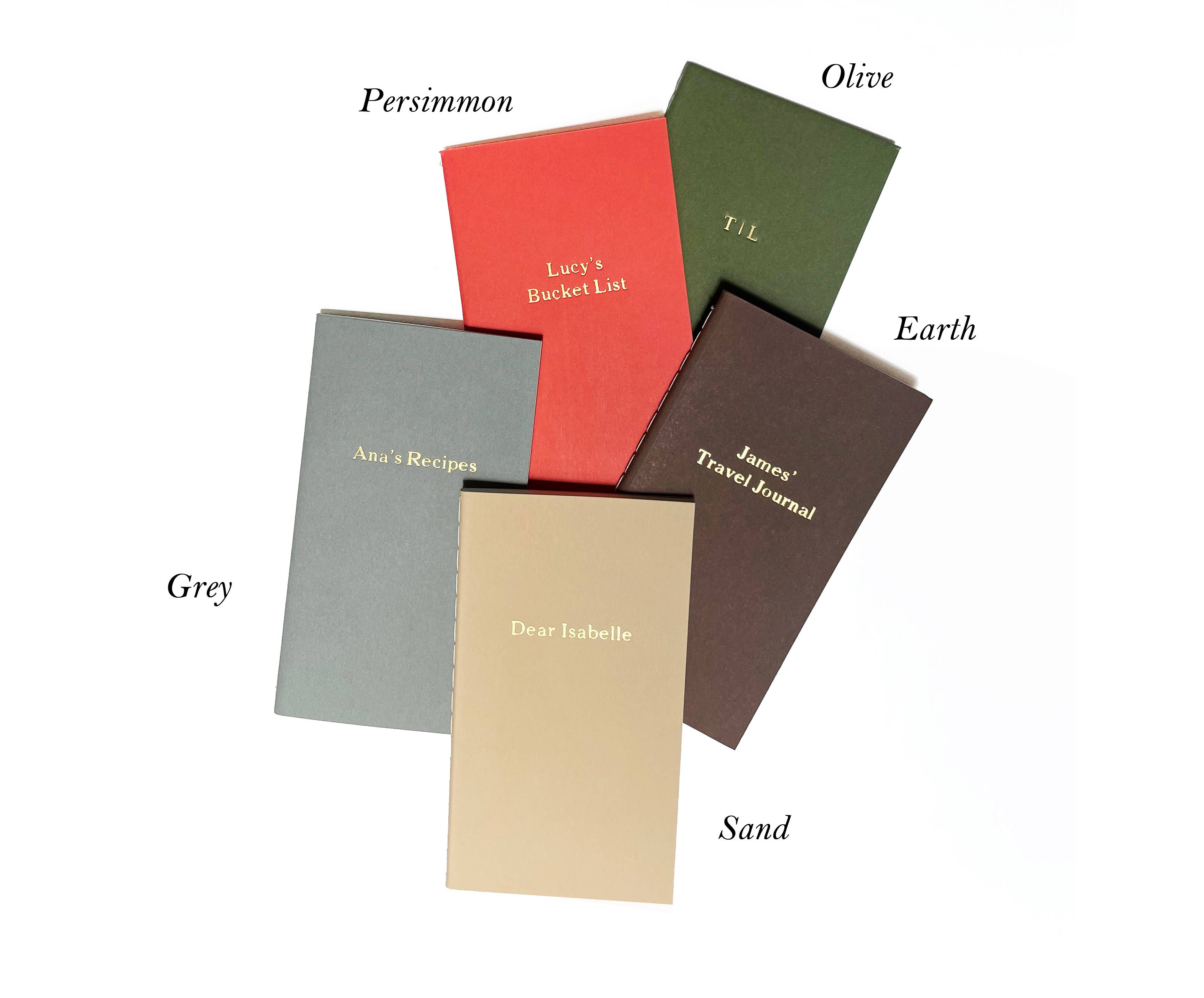 Studio Portmanteau - Wholesale Notebook - Custom Logo Mini Saddle Stitch Notebook - Earth Tones3