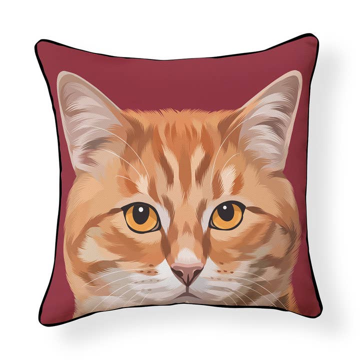 Peek-a-Boo Kollektion: Orange Tabby Pudebetræk for engroshandel hos Naked Decor