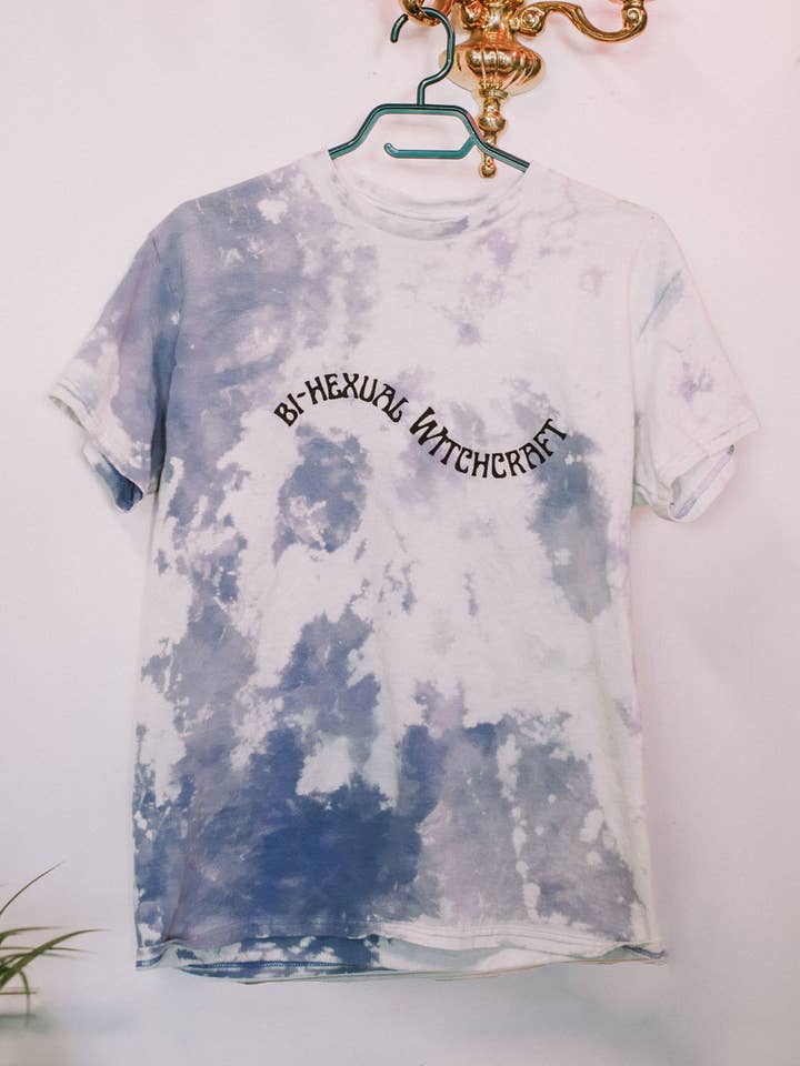 Bihexual Witchcraft T-Shirt - Witchy Clothing - Hand Printed for wholesale by Midnight Raven Studios