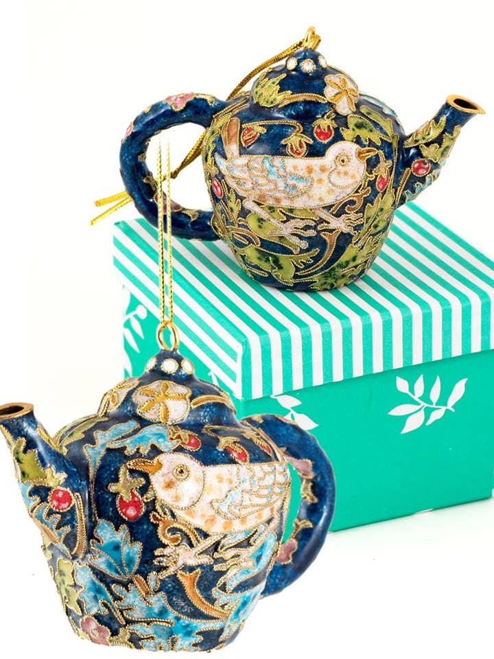 Cloisonné blomstertekande ornament for engroshandel hos Value Arts