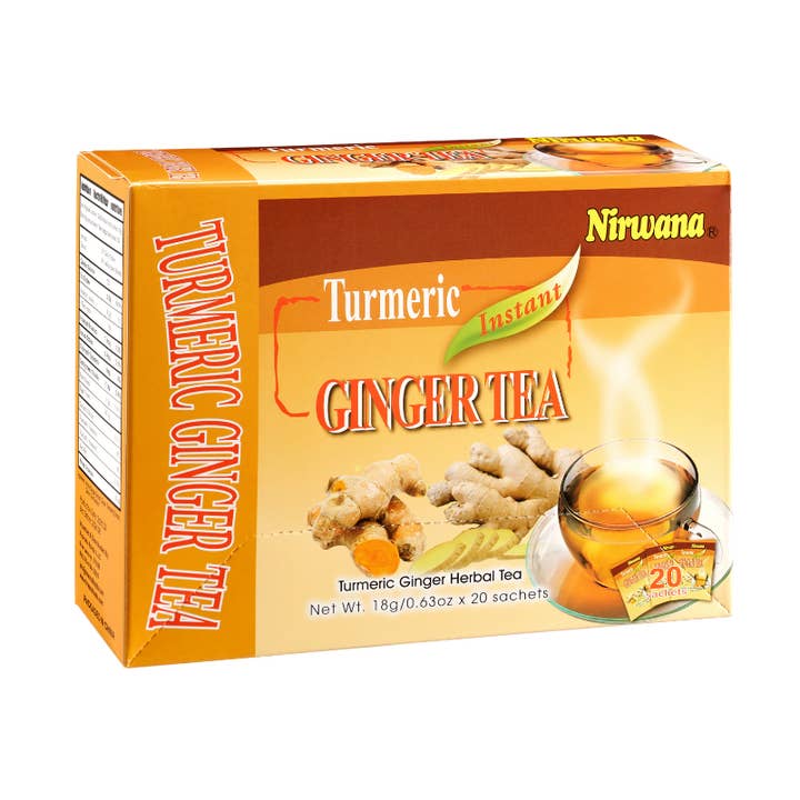 Nirwana Turmeric Ginger Tea – 20 Sachets (Instant Tea) for wholesale by Kings Group Distribution