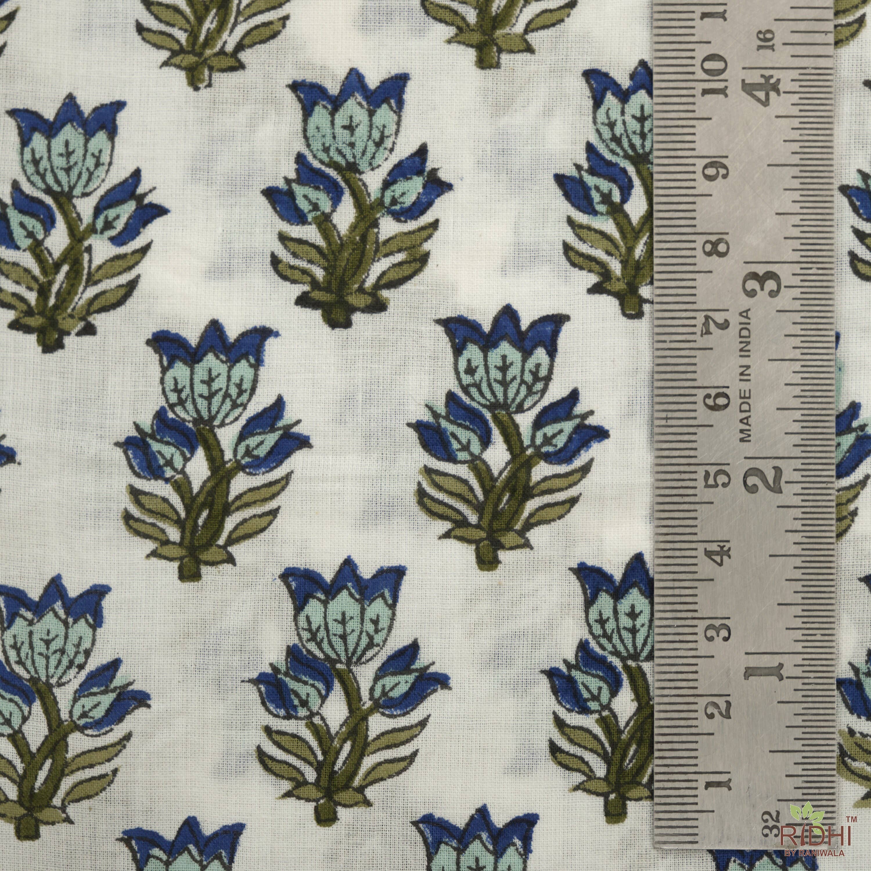 Fabricrush – wholesale Fabric – Dark Blue Sky Indian Hand Block Print Fabric  by yard2