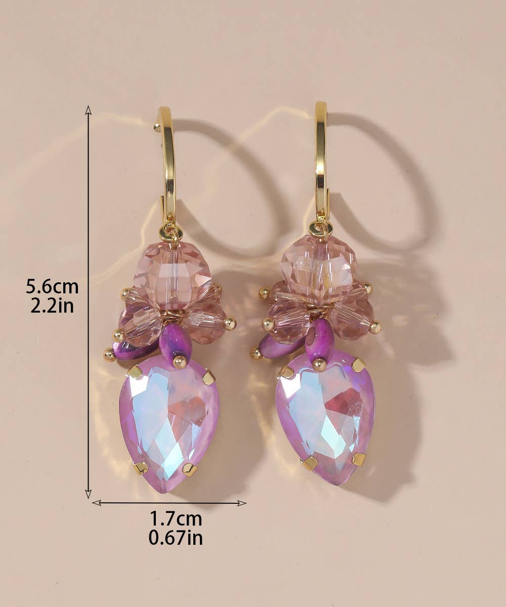 Blossom bijoux - Vendita all'ingrosso Orecchini pendenti - Orecchini a perno fantasia in metallo dorato 25PEBOL0108