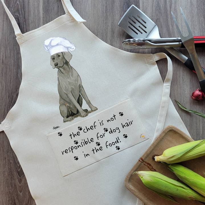Weimaraner Apron for wholesale by Zeppa Studios