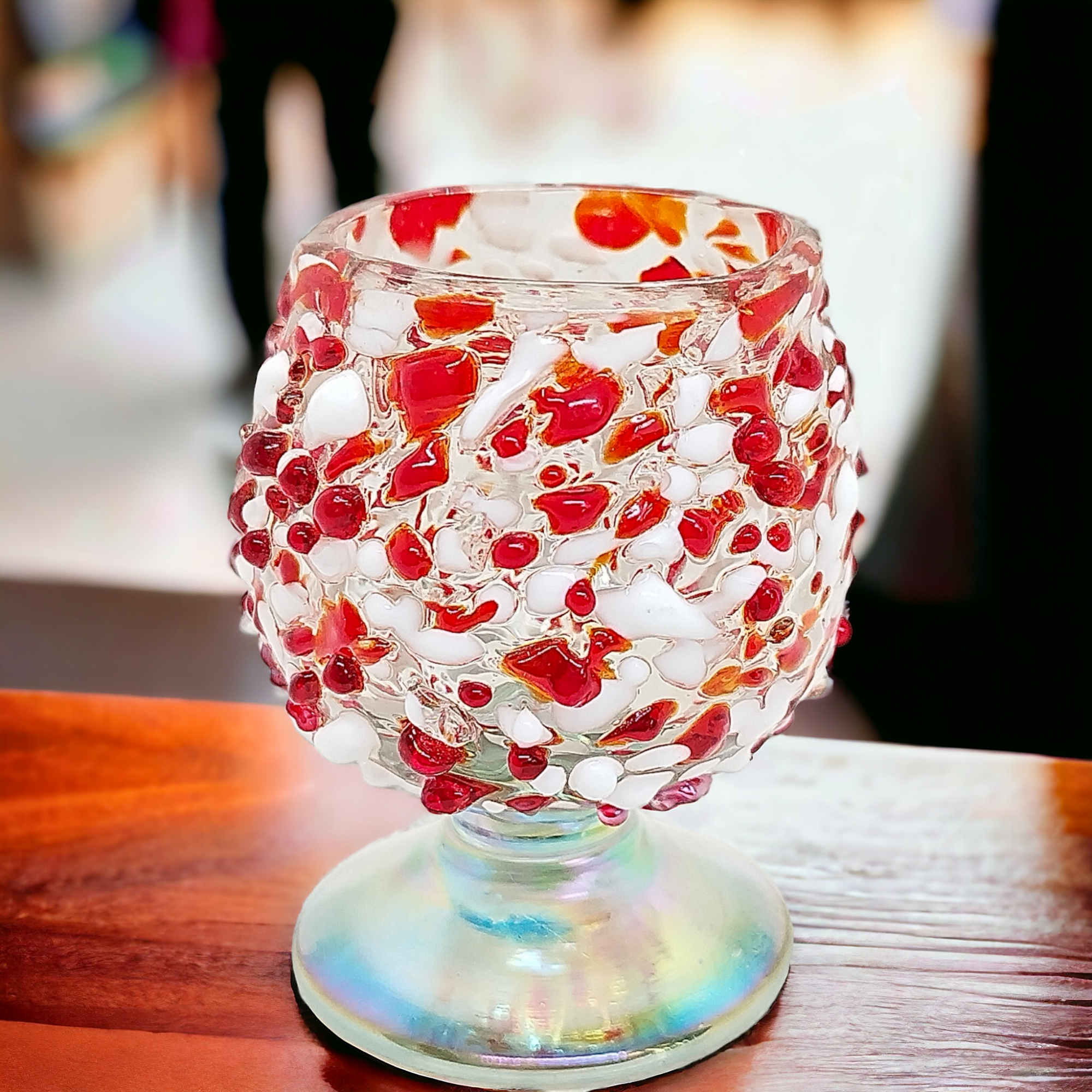 MEXTEQUIL - Wholesale Shot Glass - Hand Blown Shot Glasses Mini Copitas Set of 4- 2Oz -Christmas4