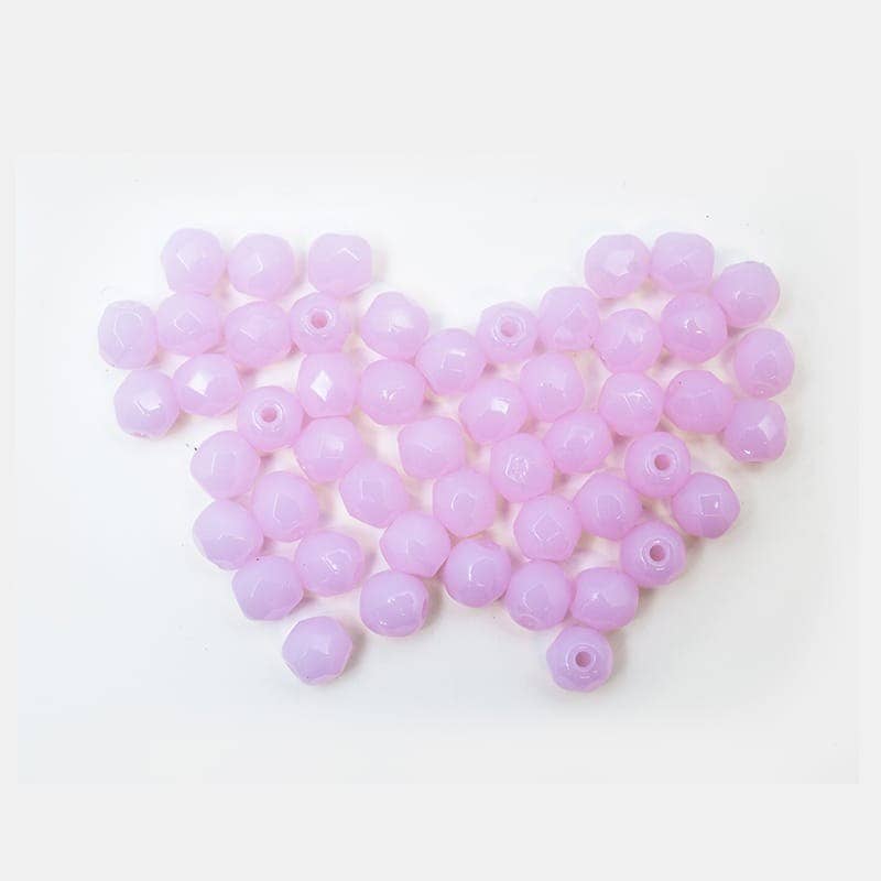 COM FORSA SL - Vente Perle - Boules à facettes 4 mm rose (50und)0