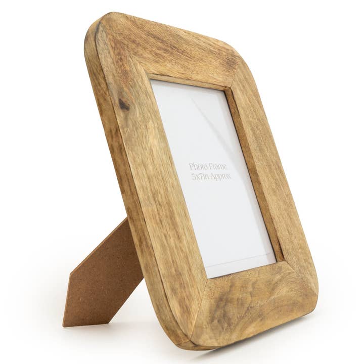 Candlelight Products Ltd – wholesale Picture frame – Natural Photo Frame Mango Wood 5x7" 6PK1