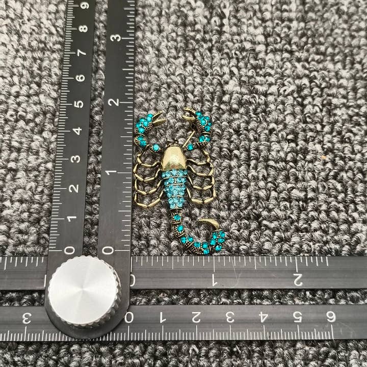 Mio Queena - Wholesale Brooch - Blue Cubic Zirconia Scorpion Brooch3