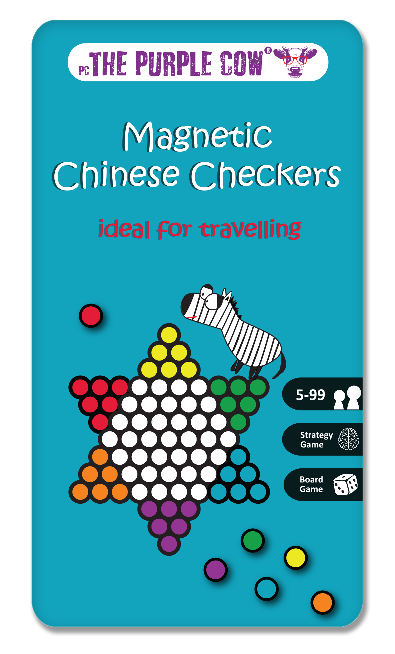 The Purple Cow America Inc. - Wholesale Board Game - Travel Game - Chinese Checkers0