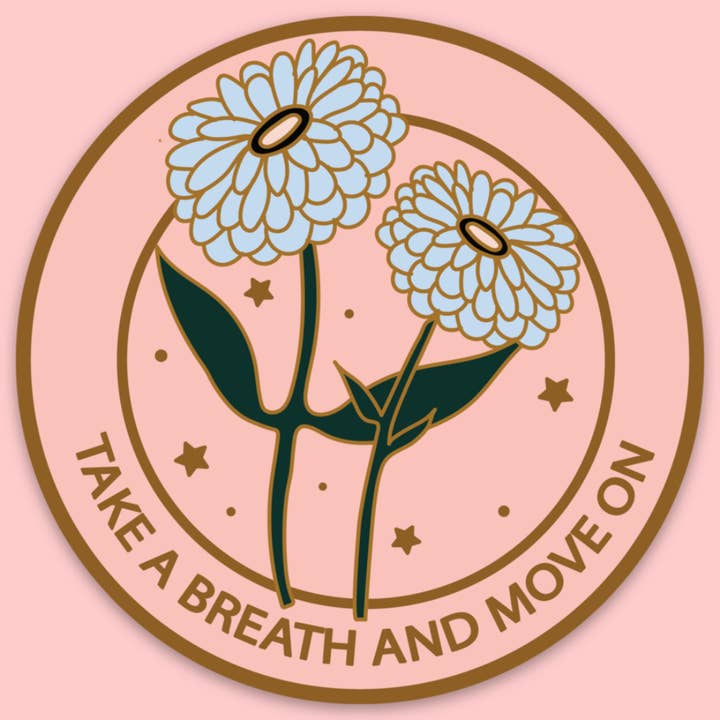 Tender Ghost - Wholesale Sticker - Take A Breath And Move On Sticker