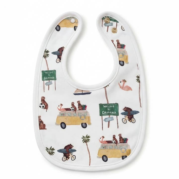 Baby Bib — Road Trip for wholesale by Mama Luma