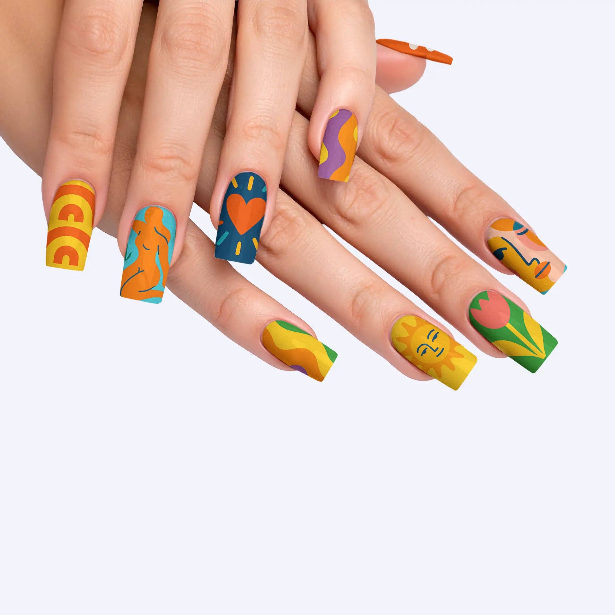 FYNE BODY - Wholesale Press-on/fake nails - Splat-tastic Canvas Creativity Press-On Nails44