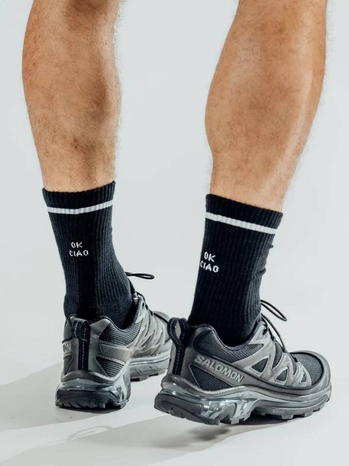 OK CIAO CALZINI | NERO per la vendita all'ingrosso da parte di No Bad Days Club