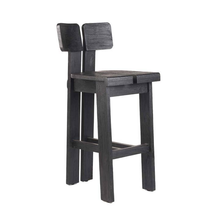 Bazar Bizar Living - Wholesale Stool - The Sama Sama Barstool - Black