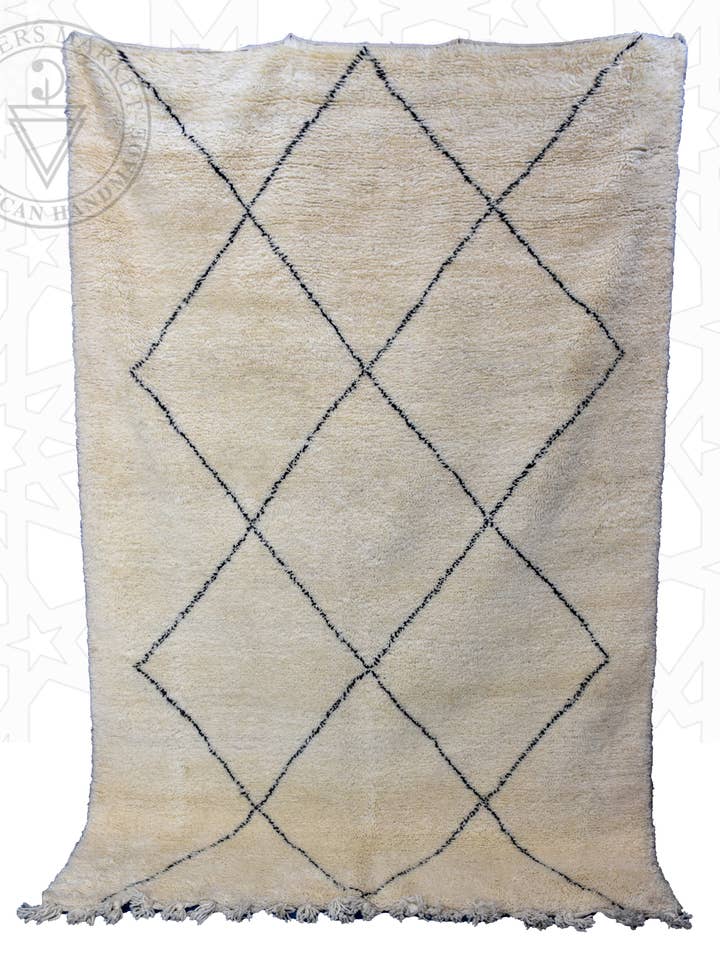 Tapis marocain Beni Ourain pour la vente par Berbers Market