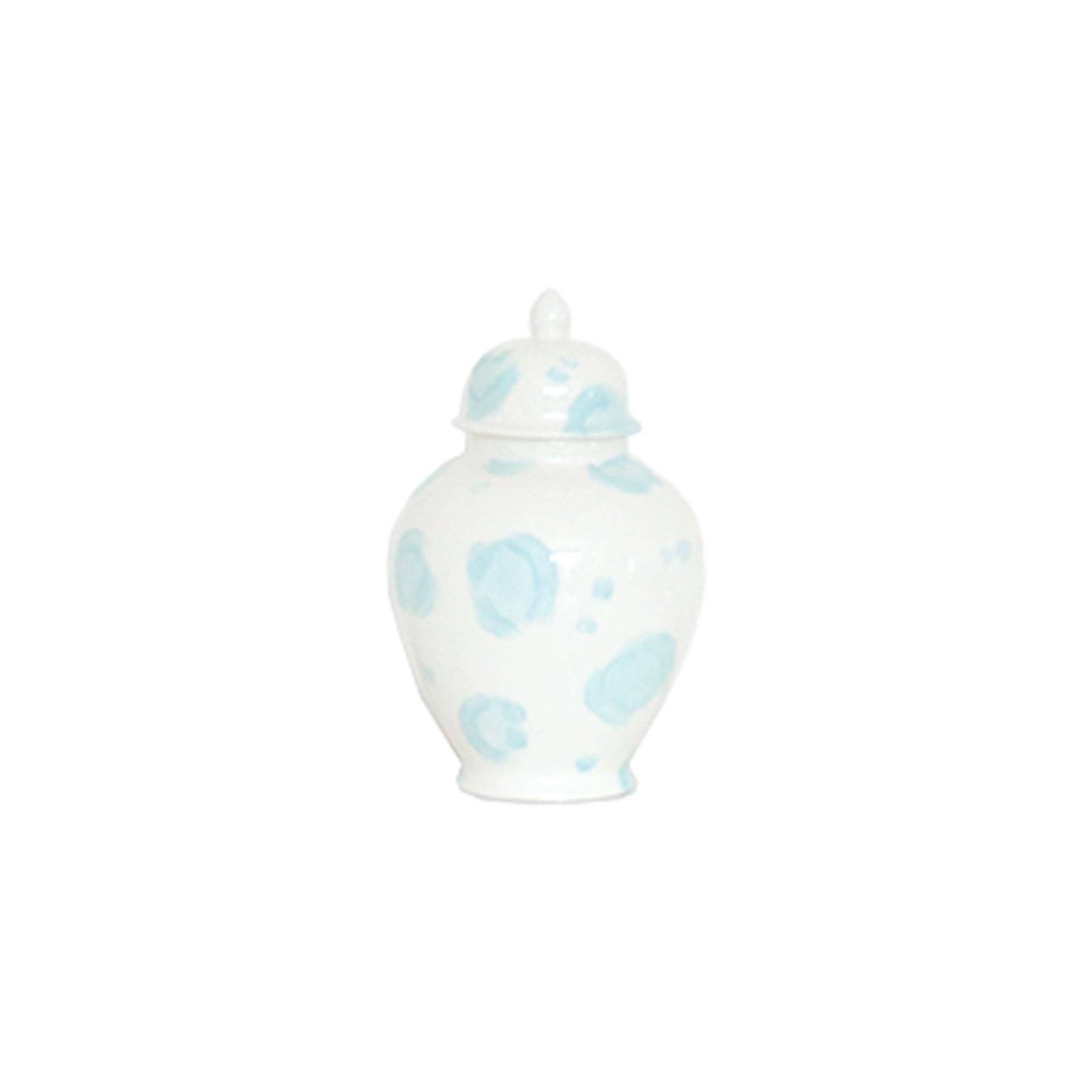 Lo Home | Ruby Clay - Wholesale Decorative Jar - Blue Leopard Print Ginger Jars0