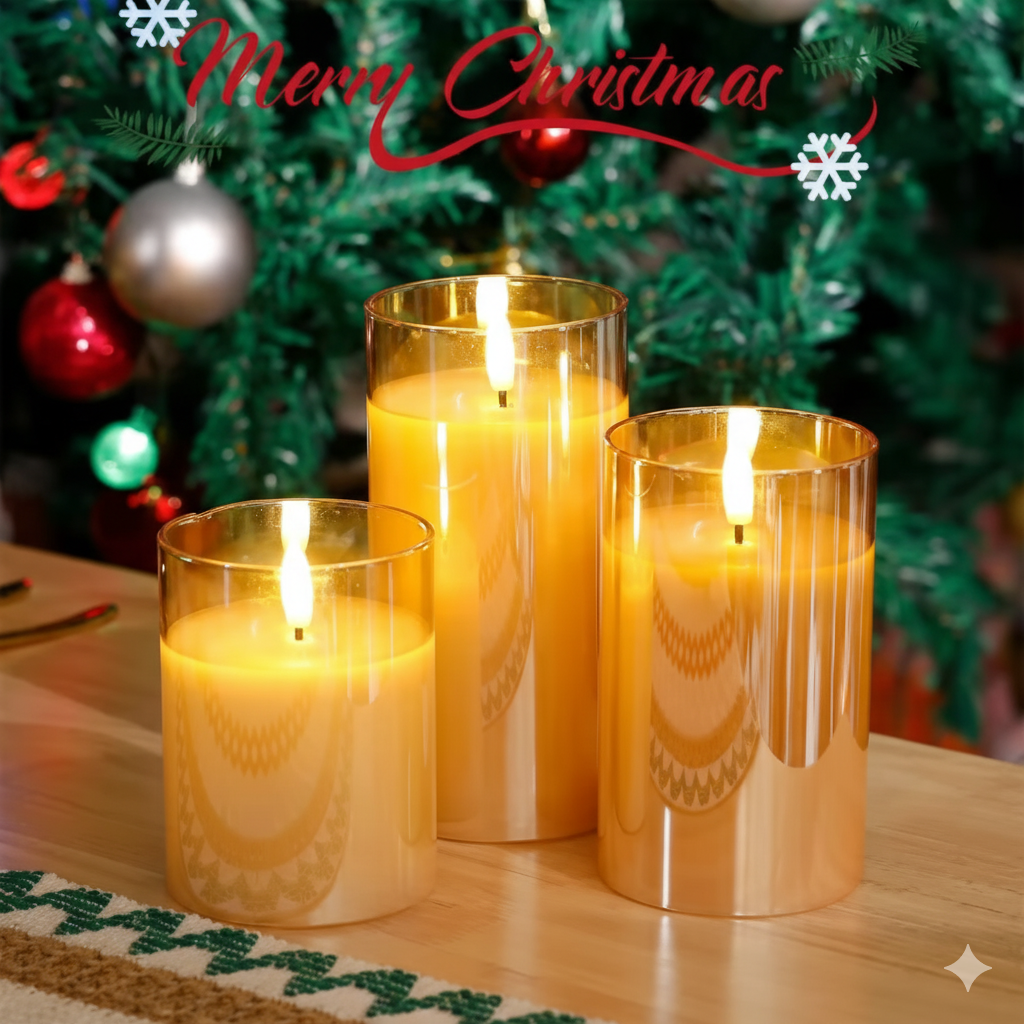 Buddha Ayurveda - Wholesale Flameless Candle - LED Flameless Candles Set – Real Wax with Timer1