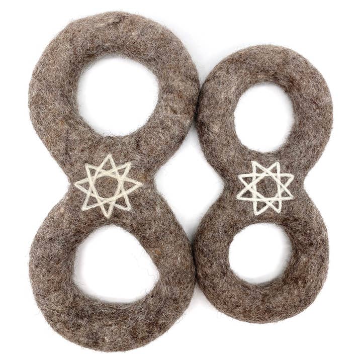 Wooliie - Wholesale Pet Toy - Dog - Alchemy Creation Infinity Ring - All-Natural Wool Dog Toy3