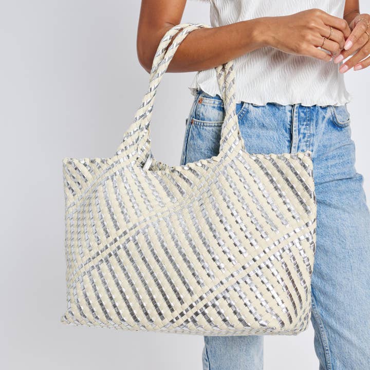 Moda Luxe - Wholesale Tote Bag - Women's - Solana Woven Tote
