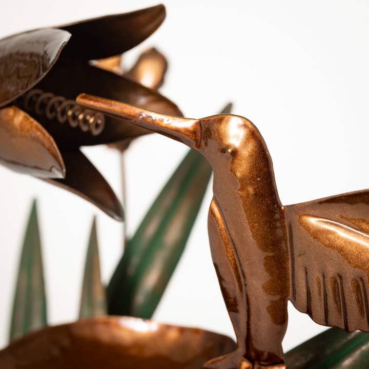 Sullivans Home Decor - Wholesale Decorative Tabletop Object - Copper Hummingbird Fountain