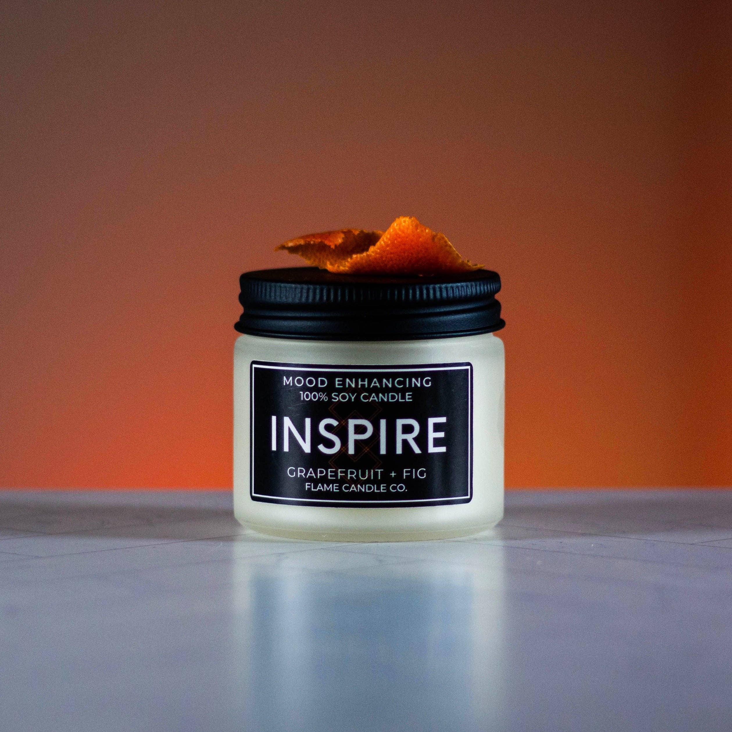 Flame Candle Company - Wholesale Jar/Filled Candle - Inspire - Grapefruit + Fig3